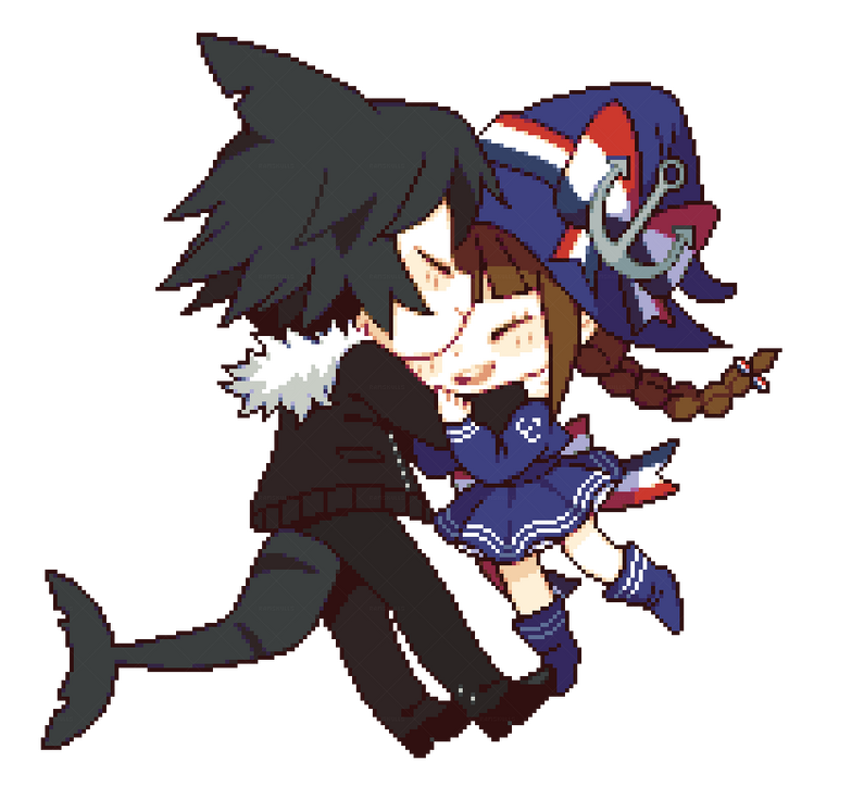 fanart - wadanohara and samekichi